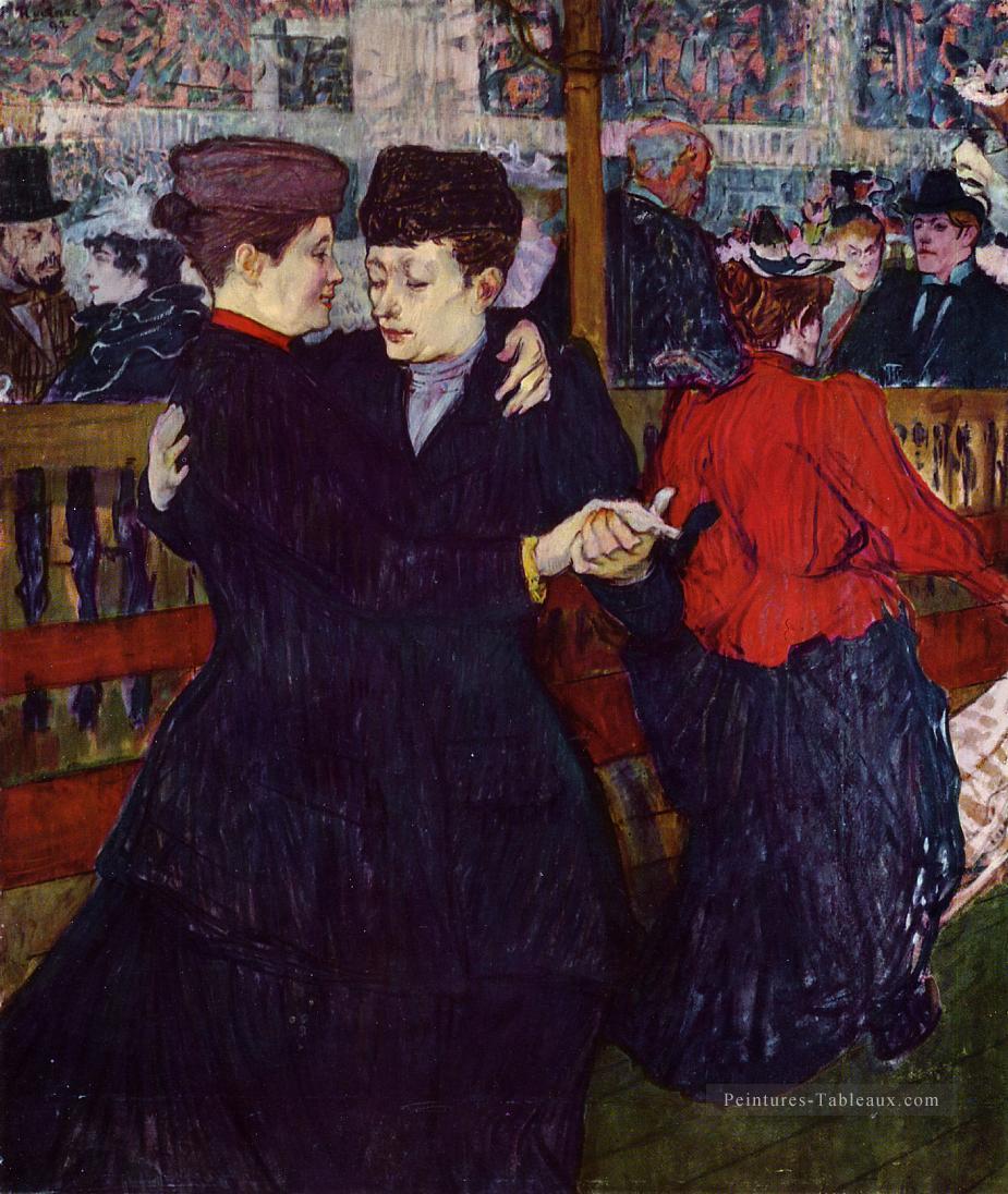 Au Moulin Rouge les Deux Valses post Impressionniste Henri de Toulouse Lautrec Peintures à l'huile